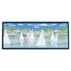 Racing Yachts Wall Plaque