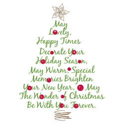 Christmas Tree Quote Peel & Stick Wall Decal