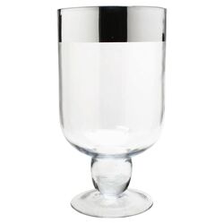 Holiday Celebration Rimmed Hurricane in Clear