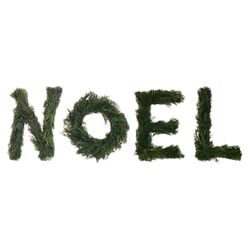 Noel Cedar Sign Wreath