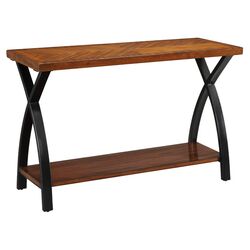 Brava Cross Console Table in Brown