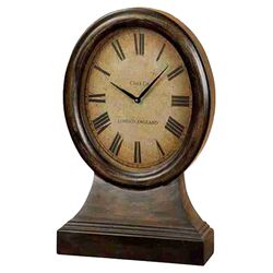 Urban Trends Wood Table Clock in Brown