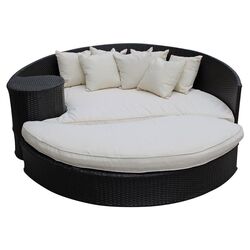 Taiji 2 Piece Daybed Set in Espresso & White