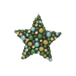 Bolsie Star Ornament in Evergreen (Set of 2)