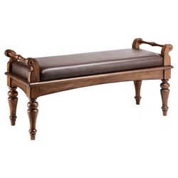 Asti Bench in Brown
