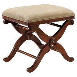 Accent Bench in Coverly Brown & Beige