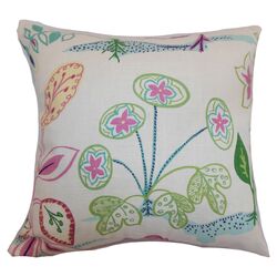 Unayzah Floral Linen Pillow in Spring Time
