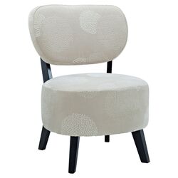 Sphere Accent Chair in Ivory Sunflower