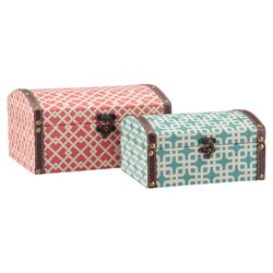 2 Piece Geometric Storage Box Set