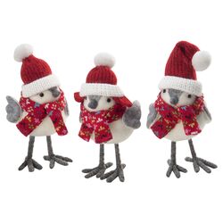 Robin Sisters 3 Piece Bird Set in Red