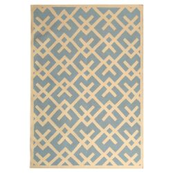 Dhurries Light Blue & Ivory Rug