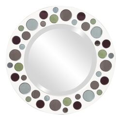 Jewel Mirror in Glossy White