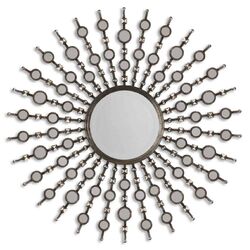 Kimani Mirror in Antiqued Silver