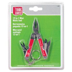 12 in 1 Mini Multi Tool in Red (Set of 6)