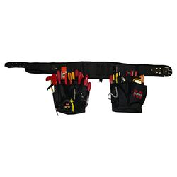 Tool Belt with Pouches in Black