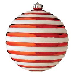 Striped Ball Ornament (Set of 2)