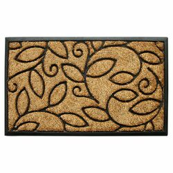 Vine Leaves Doormat in Tan