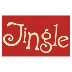 Jingle Doormat in Red