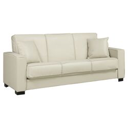 Puebla Convert-a-Couch Full Sleeper Sofa in Cream