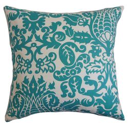 Dolbeau Cotton Pillow in Turquoise