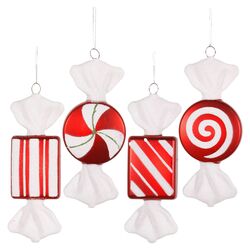 4 Piece Candy Ornament Set