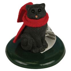 Cat Figurine in Black