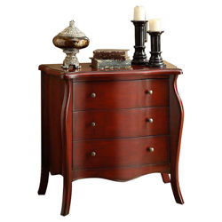 3 Drawer Accent Chest in Cherry Brown 3 Drawer Accent Chest in Cherry Brown