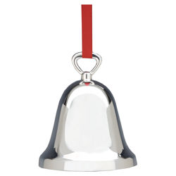 Plated Ornament Plain Bell in Silver Plated Ornament Plain Bell in Silver