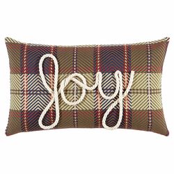 Jingle Bell Rock Lasso Joy Pillow in Brown