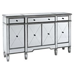 Mirrored Console Table II in Silver