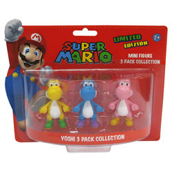 Super Mario 3 Piece Mini Yoshi Figure Set Super Mario 3 Piece Mini Yoshi Figure Set