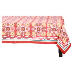 Salsa Table Cloth in Cayenne Red