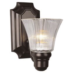 1 Light Wall Sconce in Rubbed Oil Bronze