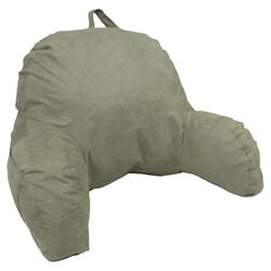 Microsuede Reading Bed Rest Pillow in Green