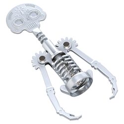 Day of the Dead Corkscrew in Silver