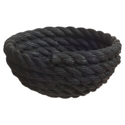 Reality Coil Rope Bowl in Black