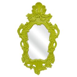 Finely Baroque Wall Mirror in Green
