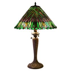 Leaves Cone Table Lamp in Bronze