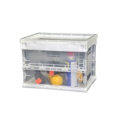 17.5 Qt Collapsible Clear Crate (Set of 4)