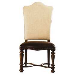 Bolero Upholstered Back Side Chair in Cherry (Set of 2)
