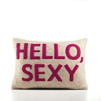 Alexandra Ferguson "Hello, Sexy" Decorative Pillow