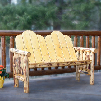 Montana Woodworks&reg; Glacier Country Deck Wood Garden Bench