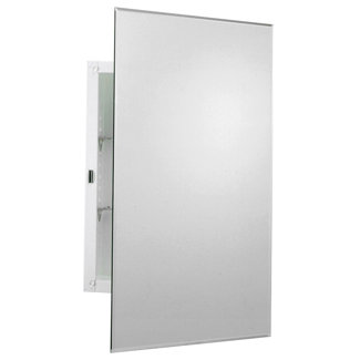 Zenith Products Arched Beveled Swing Door Medicine Cabinet
