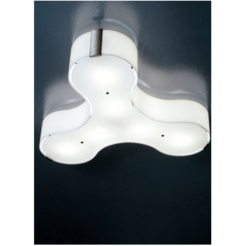 Studio Italia Design Tris Wall / Ceiling Light in Chrome Frame