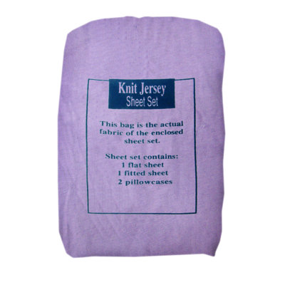 Textiles Plus Inc. Knit Jersey Sheet Set