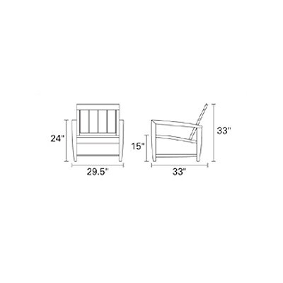 Kingsley Bate Amalfi Lounge Chair