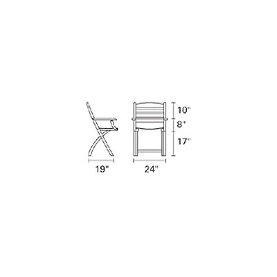 Kingsley Bate Gearhart Folding Dining Arm Chair