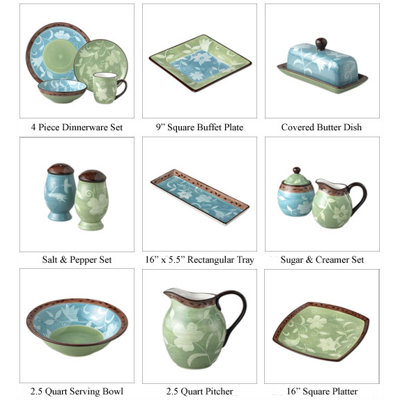 Pfaltzgraff Patio Garden Dinnerware Set