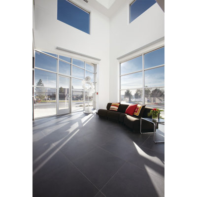 Daltile Vibe 24" x 24" Polished Floor Tile in Techno Black