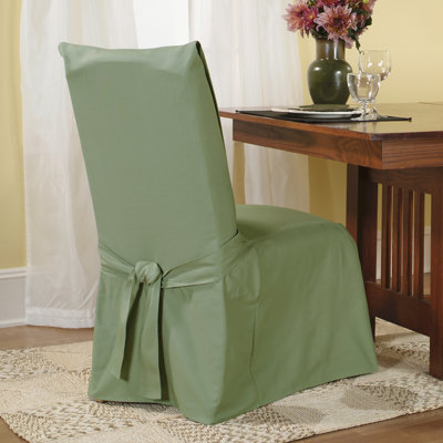 Sure-Fit Cotton Duck Dining Chair Slipcover